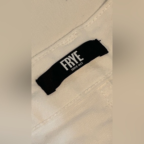 Frye Women's White Straight Leg Jeans Size 12 - Picture 5 of 6